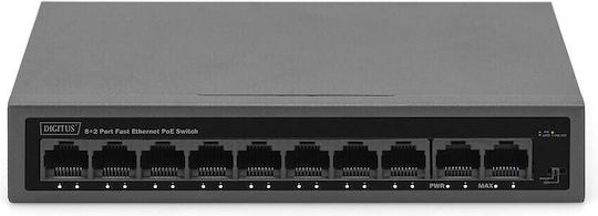 Digitus DN-95357 Unmanaged L2 PoE+ Switch με 10 Θύρες Ethernet