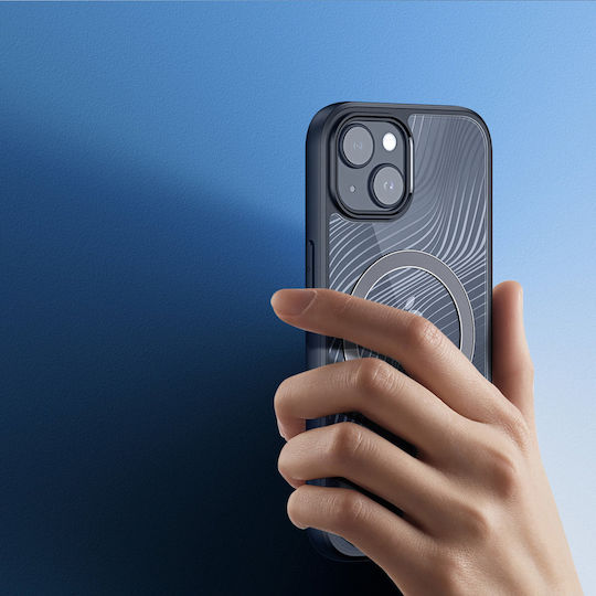 Dux Ducis Aimo Mag Back Cover Tempered Glass / Silicon / Plastic Negru (iPhone 15 Plus / 16 Plus)