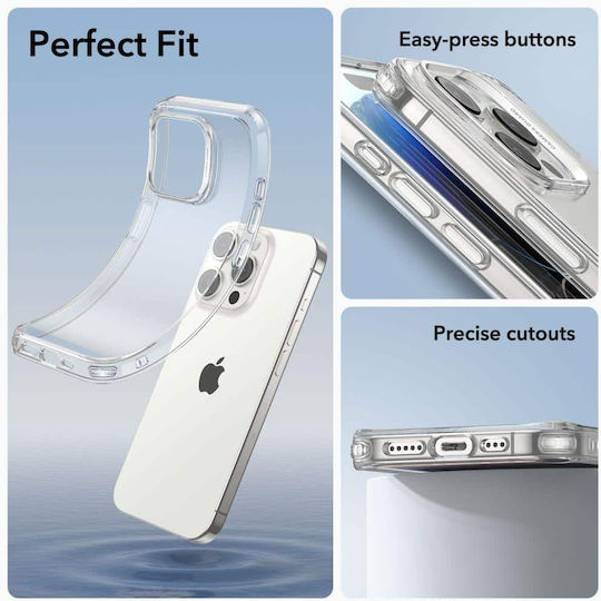 ESR Project Zero Back Cover Σιλικόνης 1.2mm Διάφανο (iPhone 15 Pro)