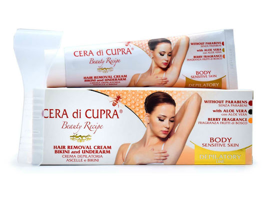 Cera di Cupra Hair Removal Cream for Bikini Line Suitable for Sensitive Skin with Χαμομήλι & Κερί Μελισσών 100ml