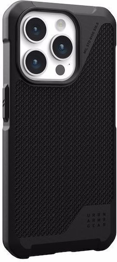 UAG Metropolis Lt Pro Umschlag Rückseite Aramid Fiber 2mm Magnetisch Schwarz (iPhone 15 Pro)