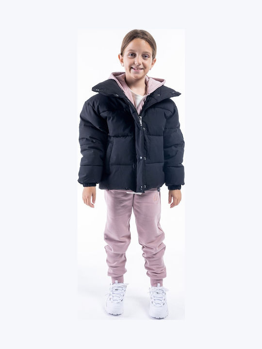 Kids' Casual Jacket with Hood Black