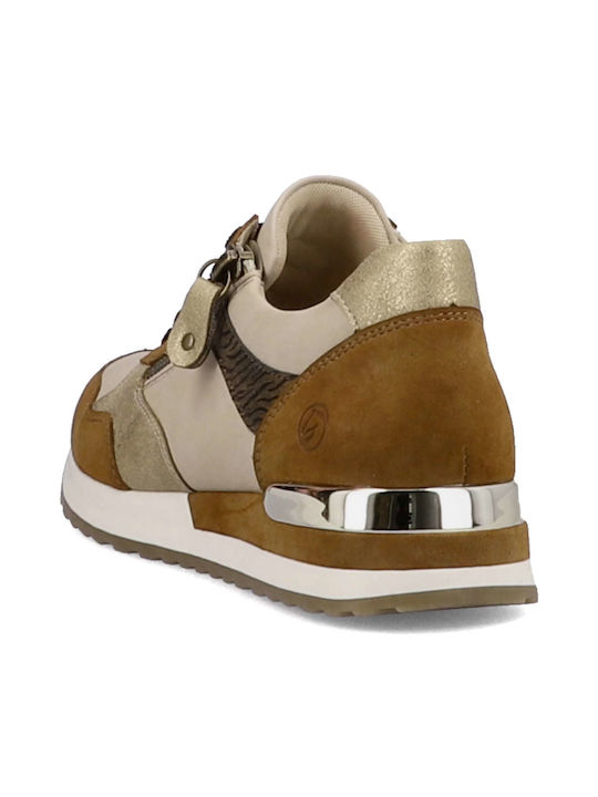 Γυναικεία Ανατομικά Sneakers Καφέ