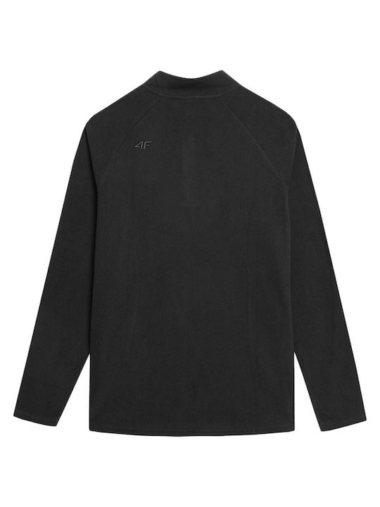 4F Bluza termică pentru bărbați cu mâneci lungi Compresie Negru