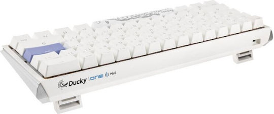 Ducky One 3 Classic Mini Gaming Μηχανικό Πληκτρολόγιο 60% με Cherry MX Brown διακόπτες και RGB φωτισμό (Αγγλικό US) Pure White