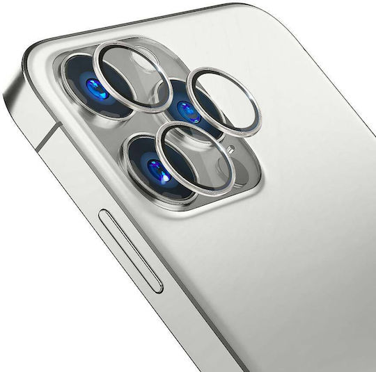3MK Protecție Cameră Tempered Glass Silver pentru iPhone 15 Pro