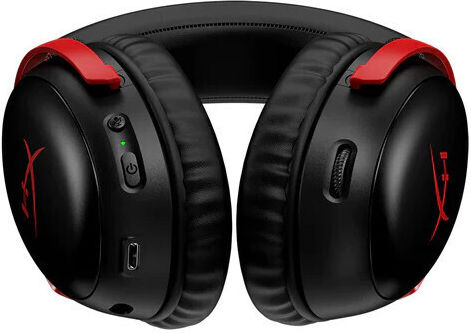 HyperX Cloud III Wireless Over Ear Gaming Headset with Connection USB Black / Red