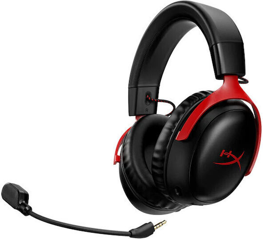 HyperX Cloud III Wireless Over Ear Gaming Headset with Connection USB Black / Red
