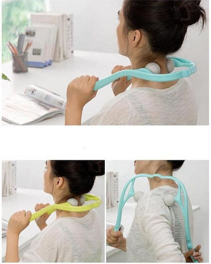 Vertebra Massager Tool Pain Relief Ролка Масаж Син