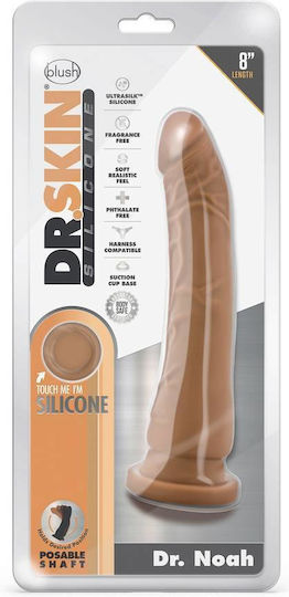 Blush Dr. Skin Dr. Noah Ρεαλιστικό Dildo με Βεντούζα Mocha 21.5cm