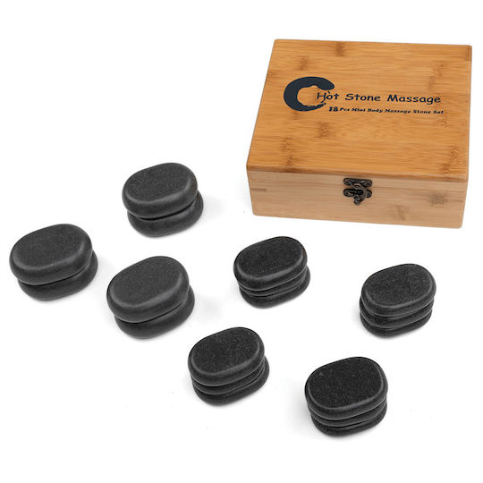 Bodhi Hot Stones Basalt 18 Pieces