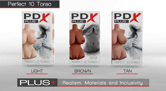 Pipedream PDX Plus Perfect 10 Torso Masturbator D-228487 1Stück