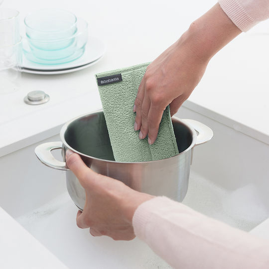 Brabantia Lavete de Curățare cu Microfibre Utilizare generală Gri 16x22buc 3buc
