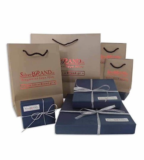 SilverBrand.gr Dekorative Schale Silber Silber 15x15x9cm