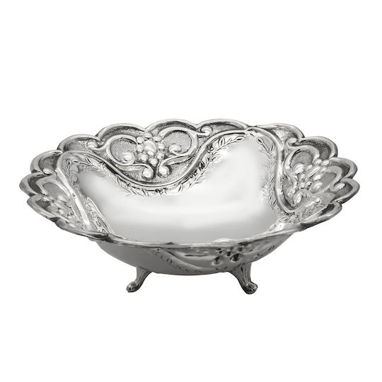 Savvas Design Decorative Bowl Silver 13x13x4.5cm