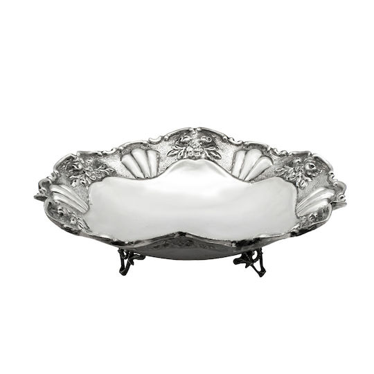 Savvas Design Decorative Bowl Silver 21x21x6cm