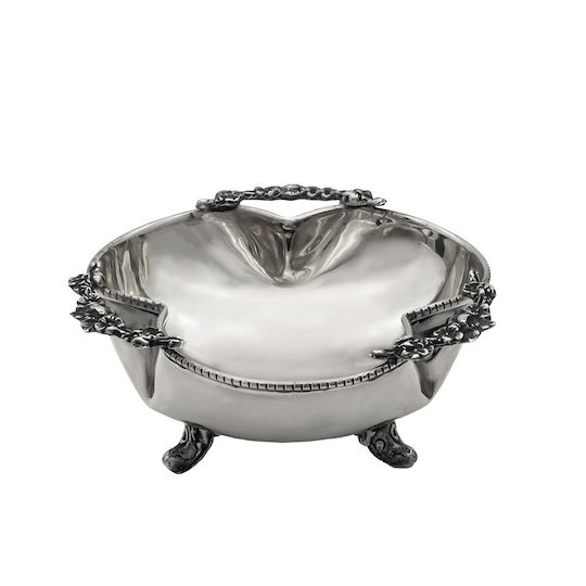 Savvas Design Decorative Bowl Silver 10x10x4cm