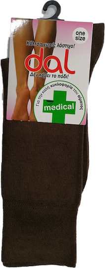 Dal Medical 1013 Κάλτσες Κάτω Γόνατος Καφέ