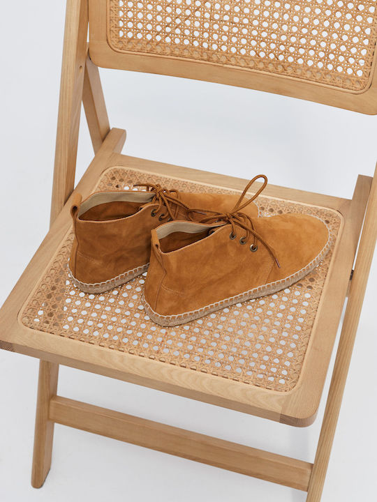 Suede Ανδρικές Εσπαντρίγιες σε Ταμπά Χρώμα