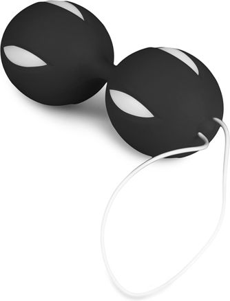 Easytoys Geisha Collection Wiggle Duo Kegel Ball Κολπικές Μπάλες Μαύρες