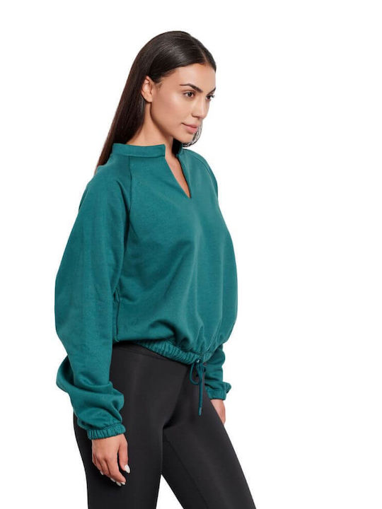 BodyTalk Women's Athletic Blouse Long Sleeve Green