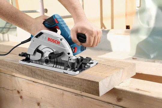 Bosch Gks 55+ Gce Δισκοπρίονο 1350W με Σύστημα Αναρρόφησης