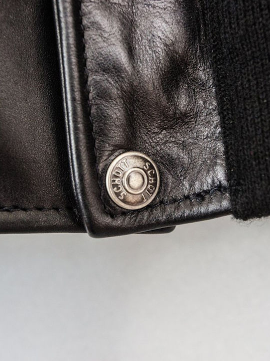 Leather Winter Jacket Black