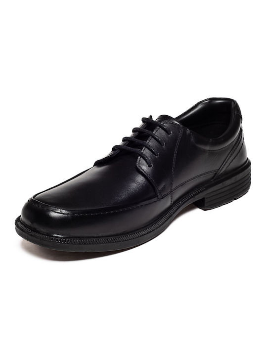 Rover Leder Herrenschuhe Schwarz