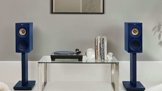 Kef R3 Ζεύγος Ηχείων Hi-Fi Βιβλιοθήκης 180W 3 Δρόμων Π20xΒ33.6xΥ42.2εκ. Indigo Gloss Special Edition