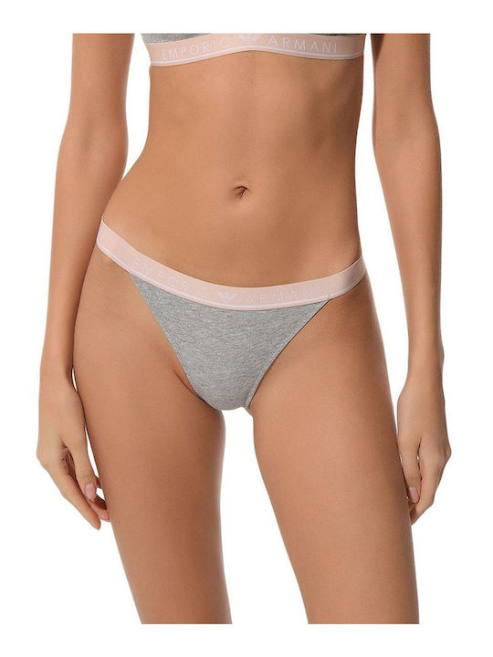 Βαμβακερά Γυναικεία String 2Pack Γκρι