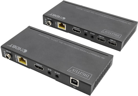 Digitus Extender 4K HDBaseT HDMI Set USB 2.0 150m KVM & Data Switch