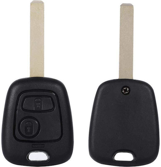 Car Key Shell with 2 Buttons for Citroen / Peugeot