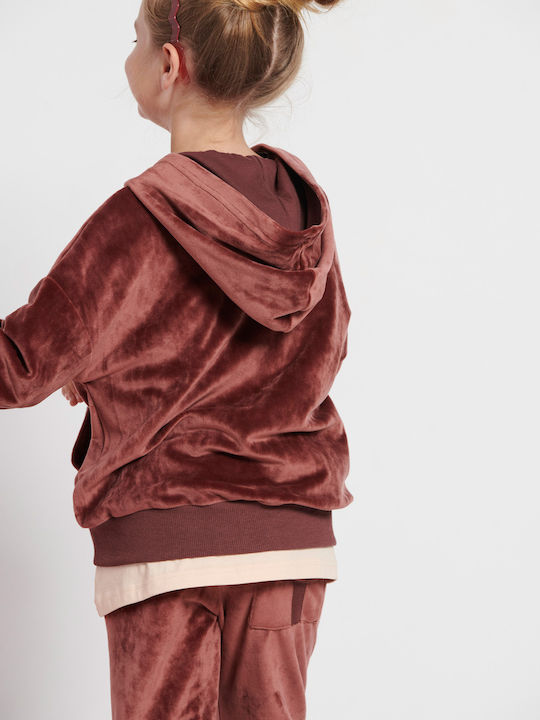 BodyTalk Kinder-Strickjacke mit Kapuze Rot