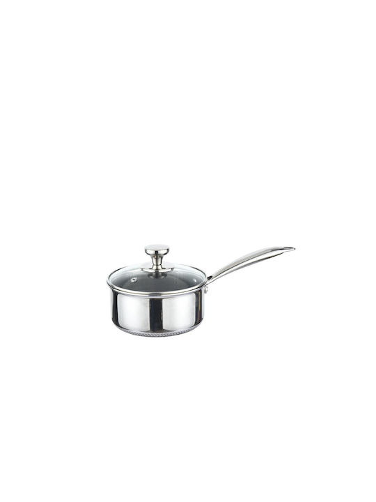 Cheffinger Pots Set of Stainless Steel with No Coating Silver 10pcs