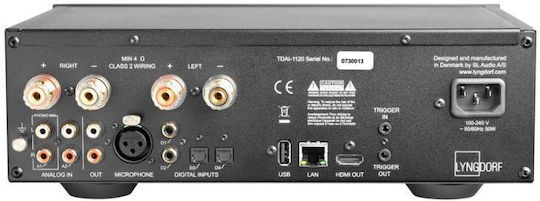 Lyngdorf TDAI-1120 Ολοκληρωμένος Ενισχυτής Hi-Fi Stereo Μαύρος