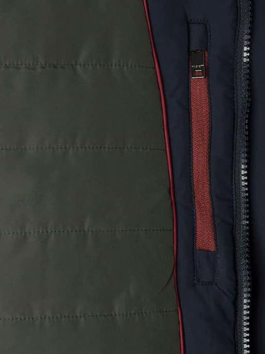 Winter Jacket Windproof Navy Blue
