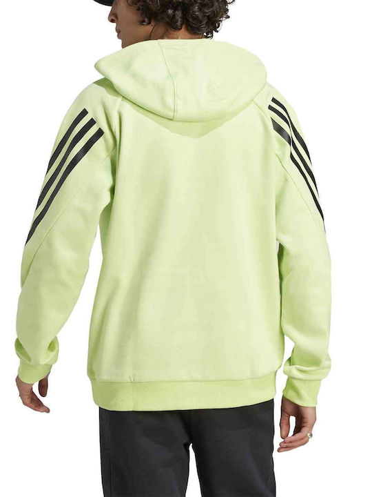 Adidas Future Icons 3-stripes Hanorac pentru bărbați cu glugă Verde