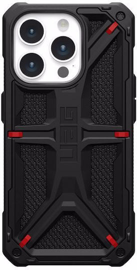 UAG Monarch Umschlag Rückseite Aramid Fiber 2mm Schwarz (iPhone 15 Pro)