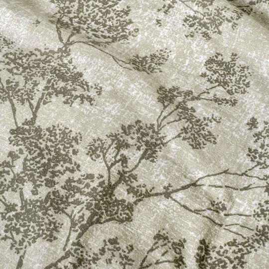 Aigaion Сет Чаршафи 170x280см. Flannel Tree Зелен 3бр