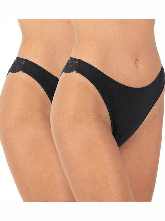 Women's Brazil 2Pack with Lace Black