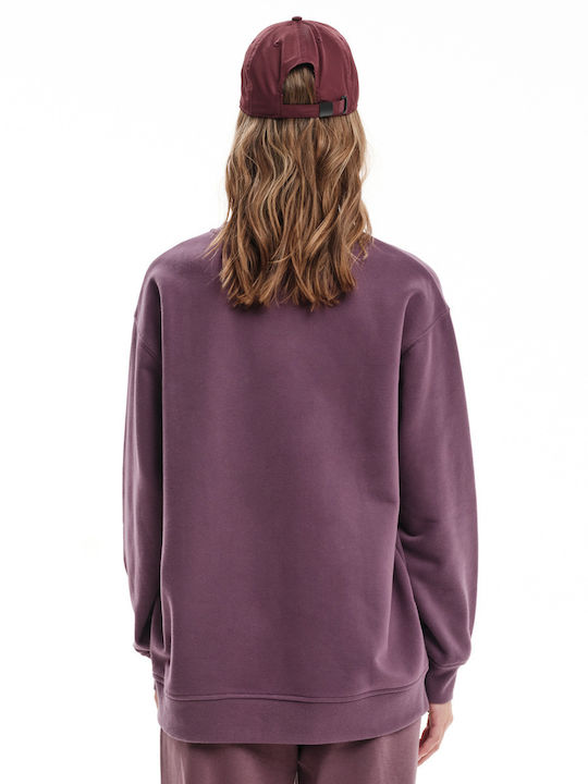 Long Women's Sweatshirt Purple