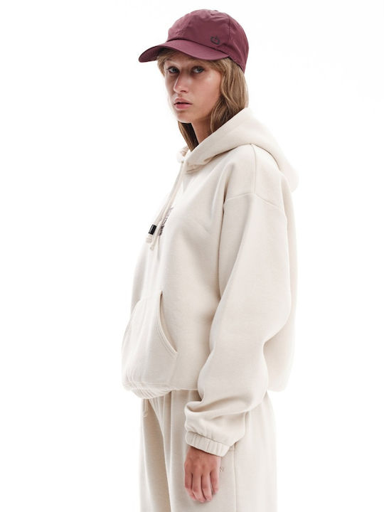 Women's Hooded Sweatshirt Beige