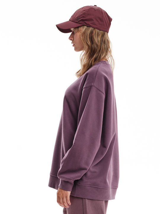 Long Women's Sweatshirt Purple