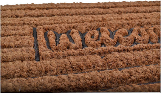 Ankor Entrance Mat made of Rubber Welcome Brown 40x60cm