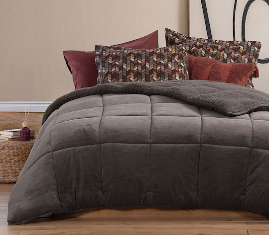Nef-Nef Homeware Duvet Cover Queen 220x240cm Singular Taupe