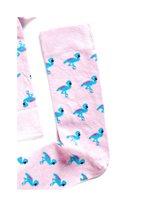 Comfort Men's Patterned Socks Pink