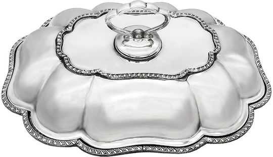 Savvas Design Декоративен Поднос Сребърни Прозрачен 1бр xx
