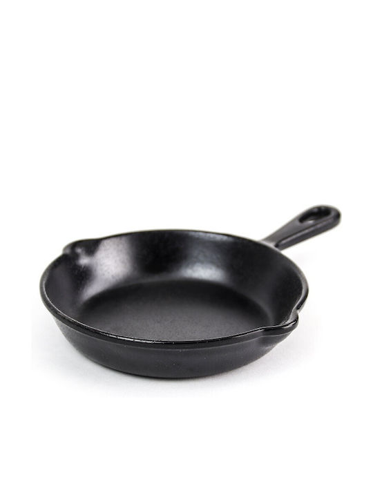 Leone Servierplatte Hölzernes Schwarz mit Durchmesser 17cm 1Stück
