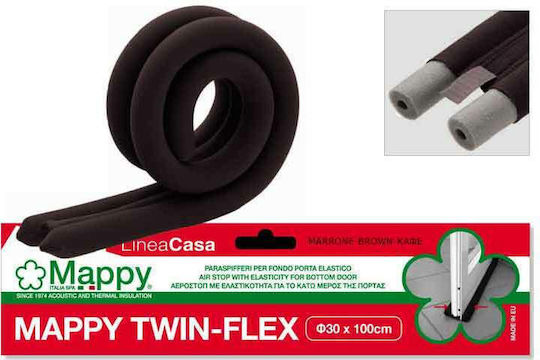 Mappy Foam Self-Adhesive Tape Draft Stopper Door in Brown Color 30mx30cm