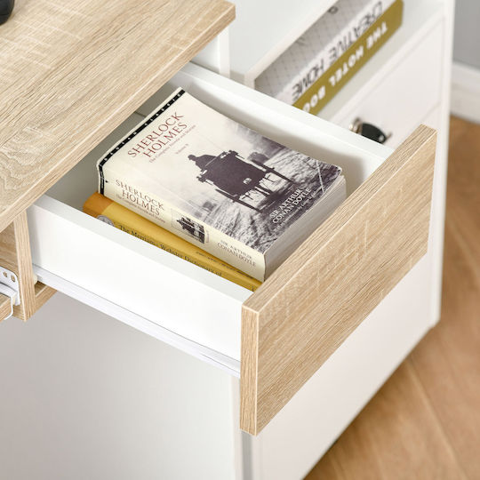 Desk Wooden White / Sonoma 80x45x76cm